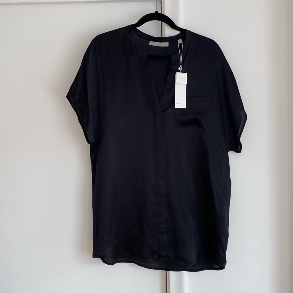 Vince NWT Silk button up blouse - size L